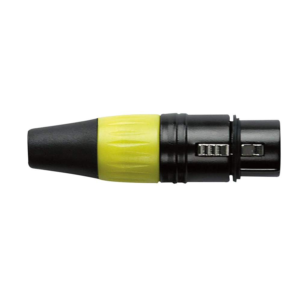XLR 3P Connector - female - black housing