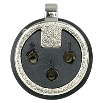 XLR 3P Connector - female - Nickel housing