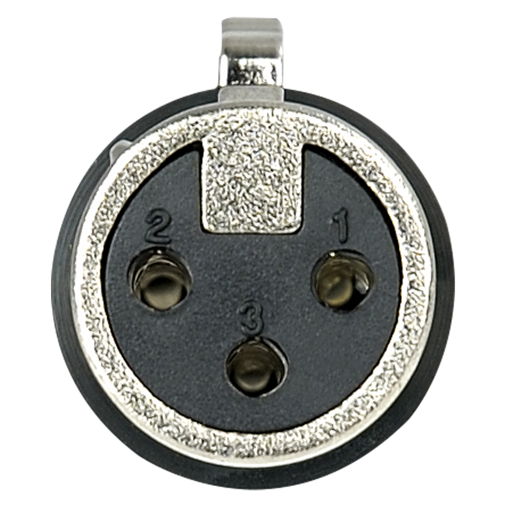 XLR 3P Connector - female - Nickel housing