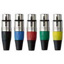 XLR 3P Connector - female - Nickel housing