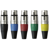 XLR 3P Connector - female - Nickel housing