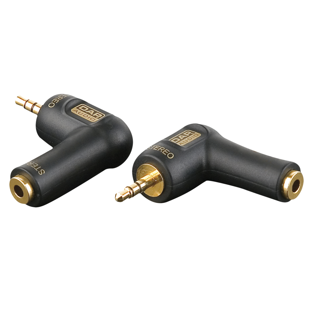 XGA08 - mini-jack/M stereo to mini-jack/F - 90°