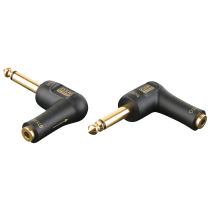 XGA10 - Jack/M mono to mini-jack/F - 90° - incl. 2x 10 kilo-Ohm resistors