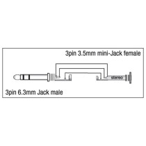 XGA13 - Jack/M stereo to mini-jack/F