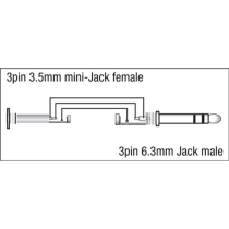 XGA39 - mini-jack/F to Jack/M stereo