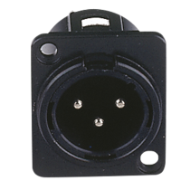 XLR 3P Chassis - male