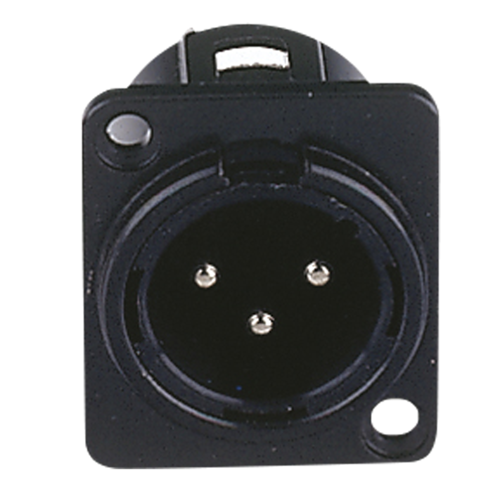XLR 3P Chassis - male