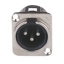 XLR 3P Chassis - male