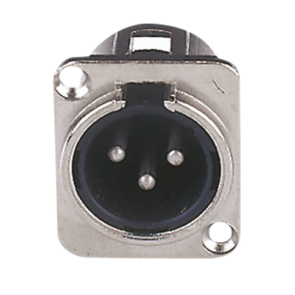XLR 3P Chassis - male