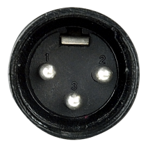 XLR 3P Connector - male - black housing