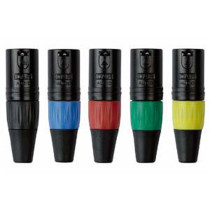 XLR 3P Connector - male - black housing