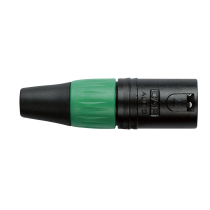 XLR 3P Connector - male - black housing