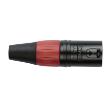 XLR 3P Connector - male - black housing