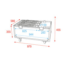 Flight case per 3x Raccoon S420/4 e W40/4