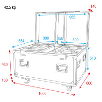 Flight case per 4x Xpression 2000