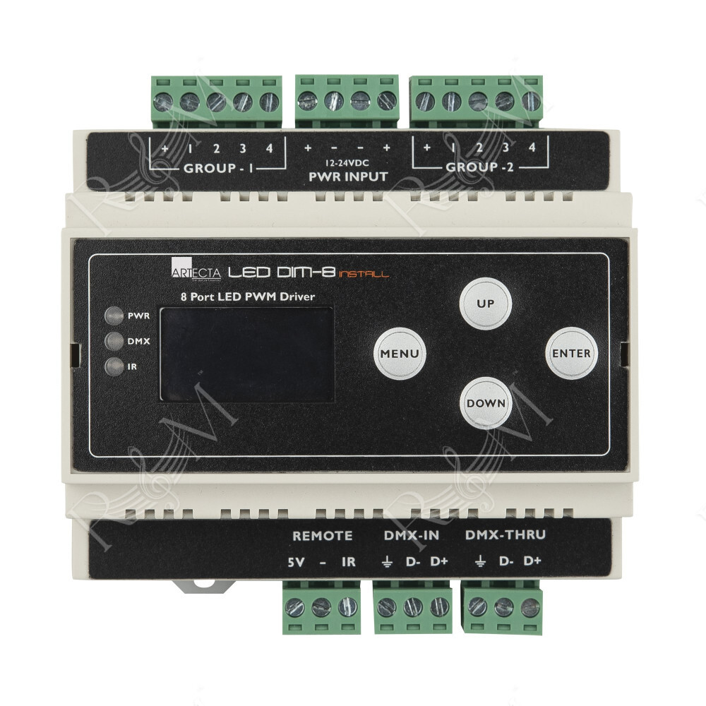 LED Dim-8 Install Guida DIN