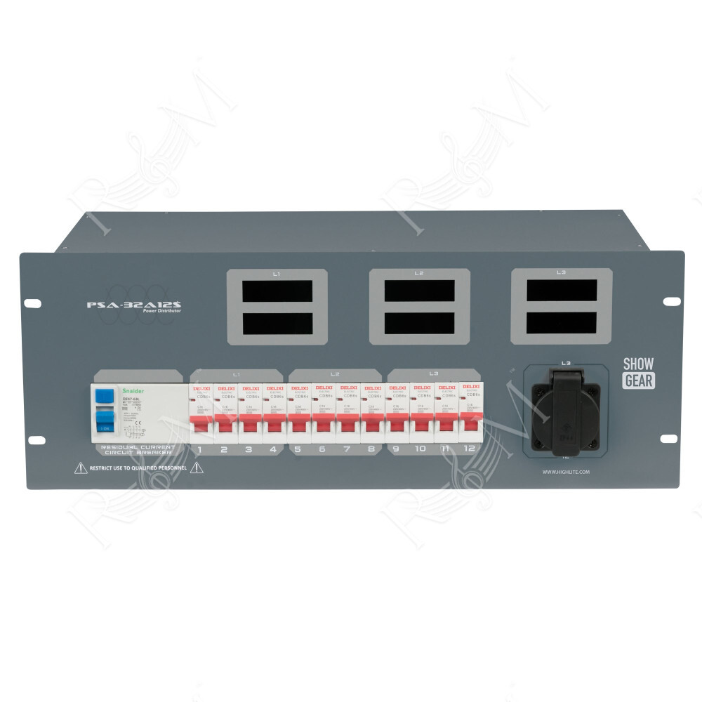 PSA-32A12S 12x MCB - uscita Schuko