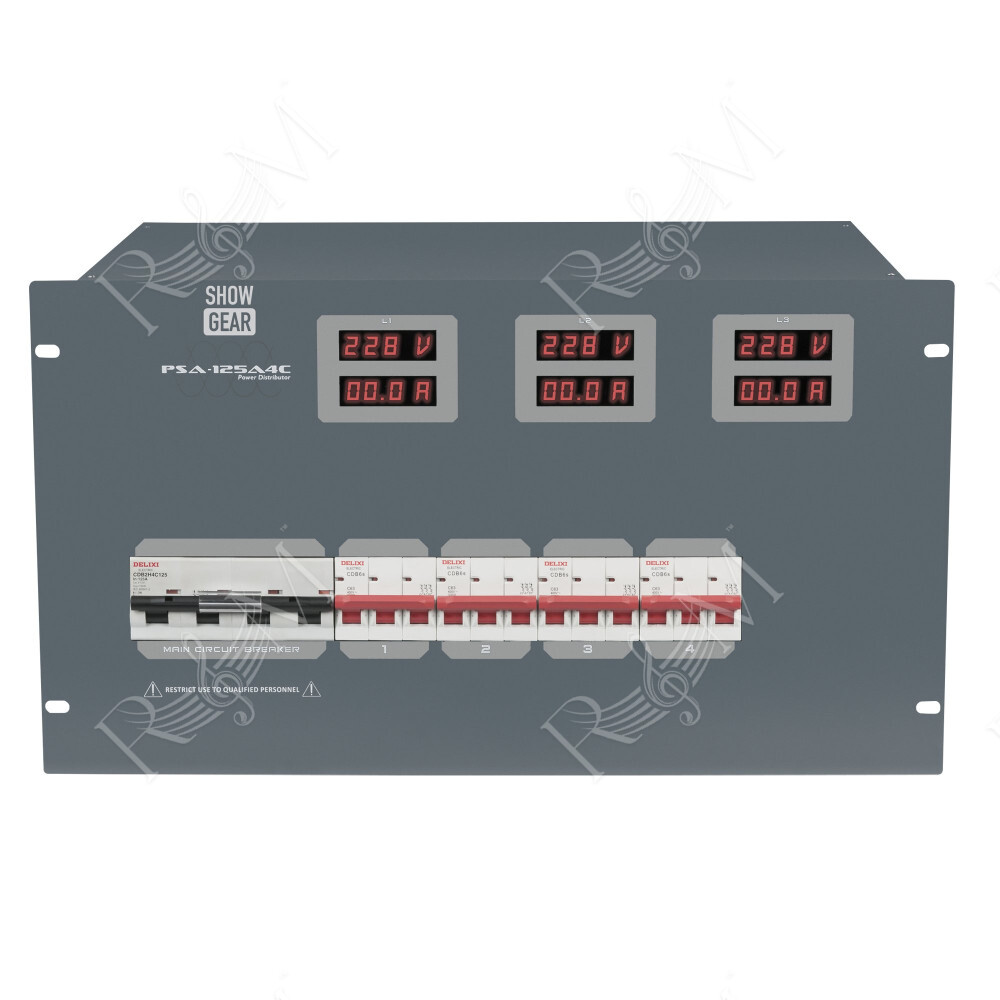 PSA-125A4C 4 x MCB - uscita CEE