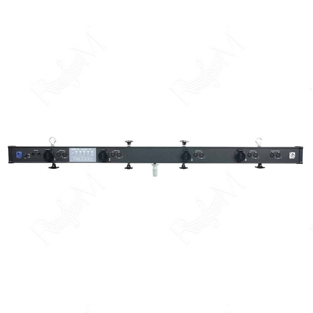 DMX Booster Bar 4 Booster DMX a 4 canali 3 & 5poli XLR