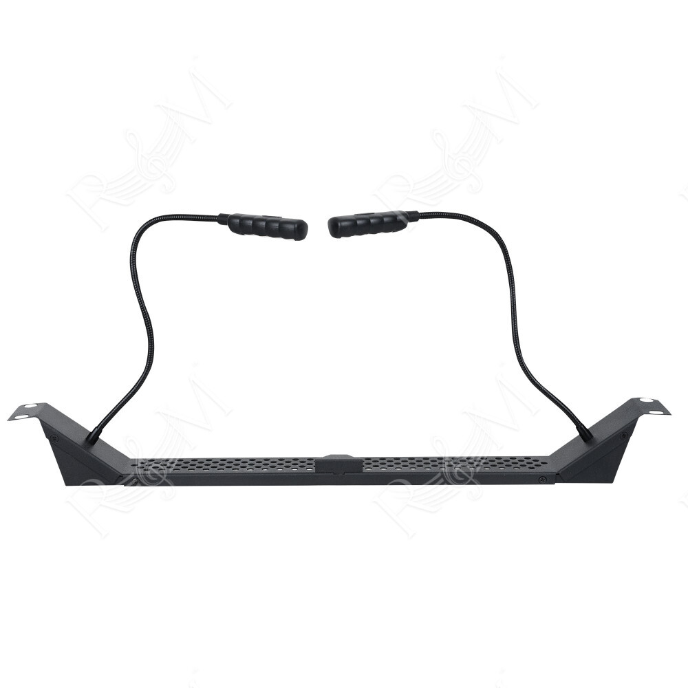 19 Inch Rackmount Light 1U - 2x LED bianco a collo d’oca