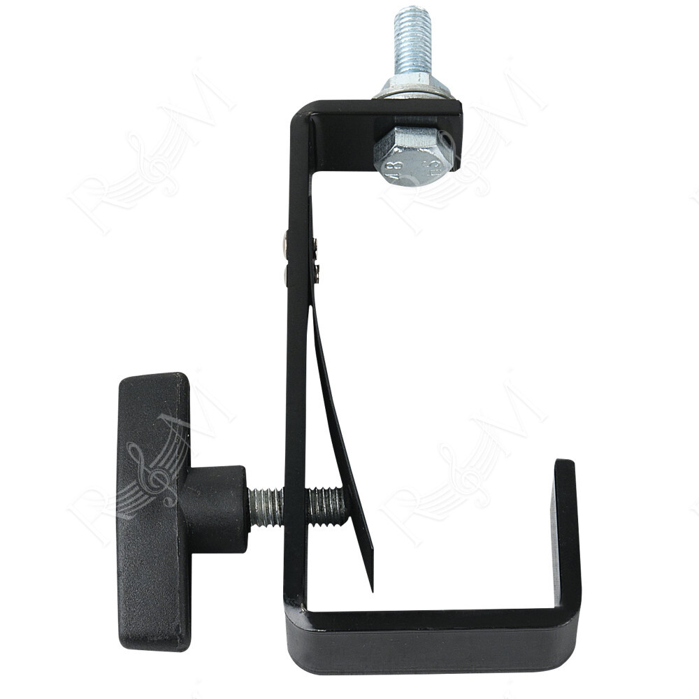 50 mm Pipe Clamp Long with Protection SWL: 20 kg - acciaio - nero