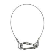 Cavo di sicurezza 4 mm, con anello di sicurezza