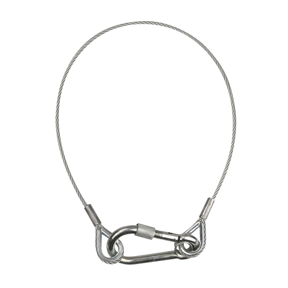 Cavo di sicurezza 4 mm, con anello di sicurezza