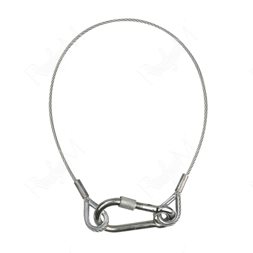 Cavo di sicurezza 6 mm, con anello di sicurezza