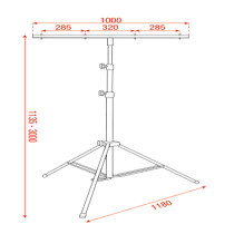 Metal Medium Light Stand Aste Mammoth
