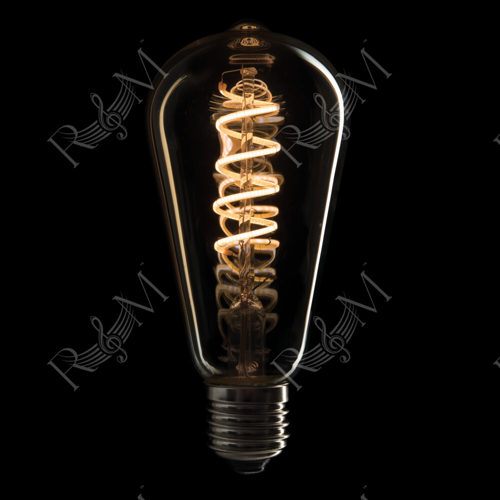 LED Filament Bulb E27 4 W - dimmerabile - copertura in vetro dorato