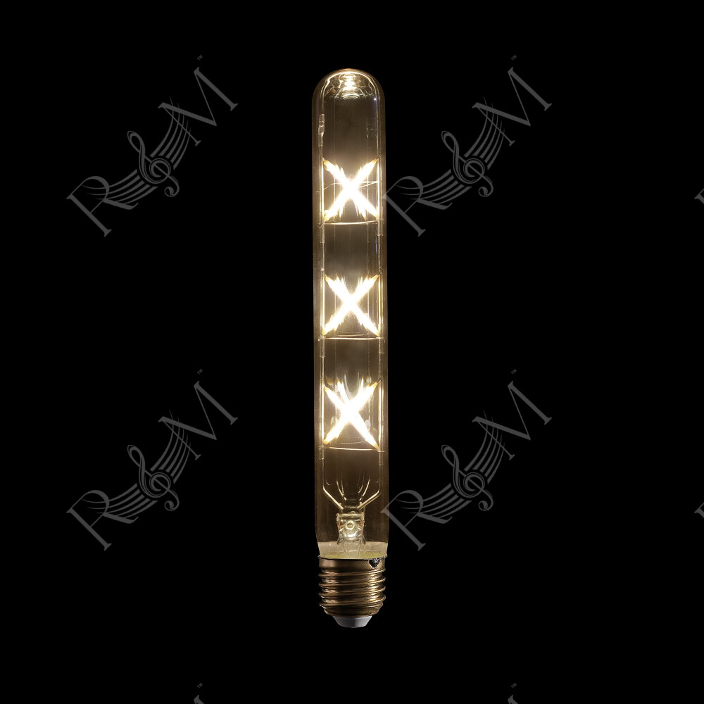 LED Filament Bulb T9 225 mm - regolabile con di mmer - Filamento incrociato