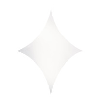 Stretch Shape Diamond Large White 375cm x 250cm, colore bianco