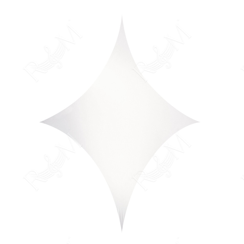 Stretch Shape Diamond Large White 375cm x 250cm, colore bianco