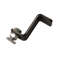 Eurotrack - Universal mounting bracket, Black Rivestimento a polvere