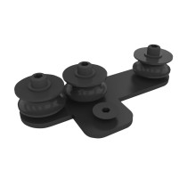 Rope Guide, Black 3 Ruote - rivestimento a polvere