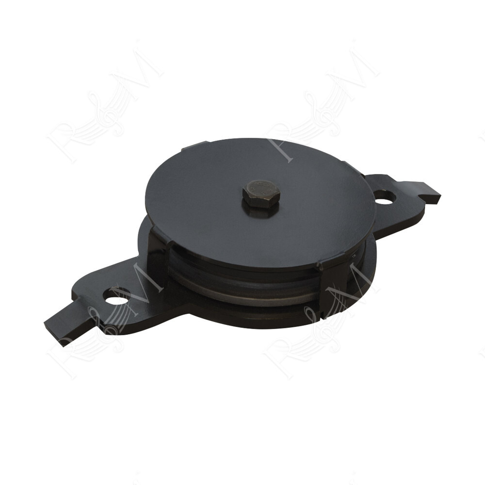 Eurotrack - Return Pulley, Black 85 mm - nero
