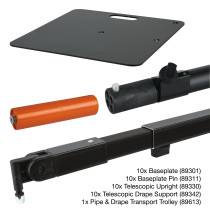 Carrello da trasporto P&D con set completo di utensili