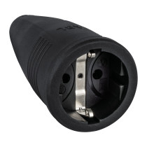 Rubber Schuko Connector Female 240 V - CEE 7/VII