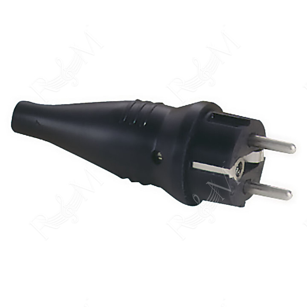 Connettore Schuko maschio in gomma