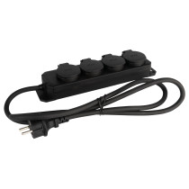 Multisocket Schuko 4-way 3x 1.5 mm²