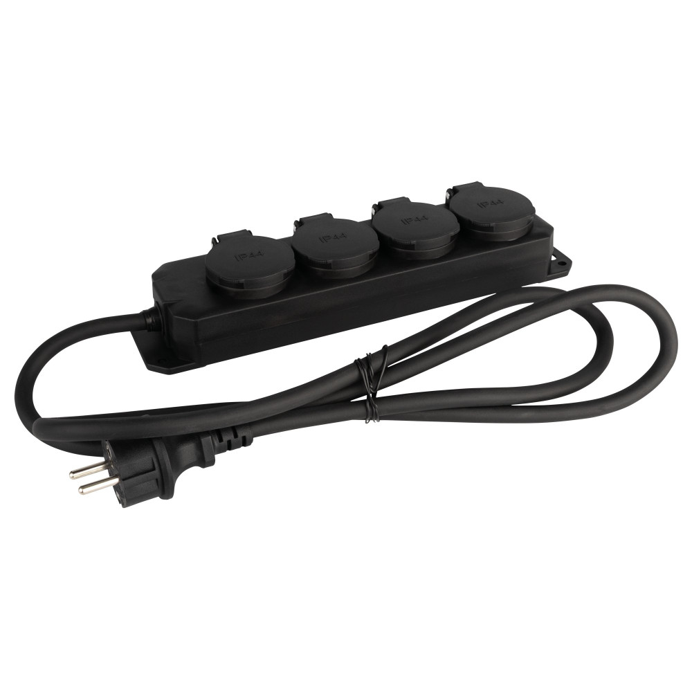 Multisocket Schuko 4-way 3x 1.5 mm²