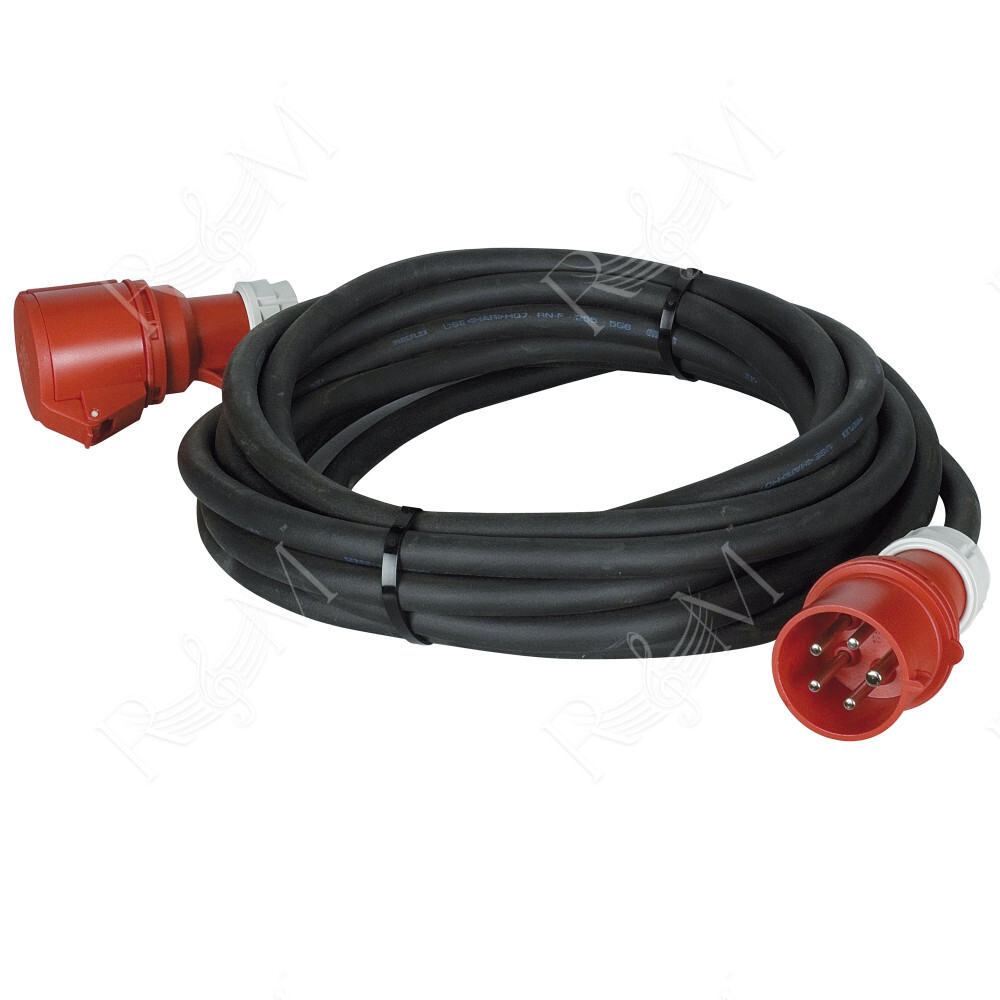 Extension Cable - 32 A/380 V - 5x 6 mm² 10 m