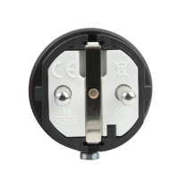 Rubber Schuko Connector Male PCE - IP44