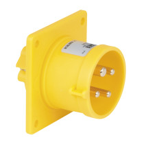 CEE 16 A/110 V 4P Socket - male - yellow Giallo - IP44