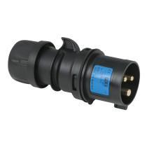 CEE 16 A/240 V - 3P Plug male Nero - IP44