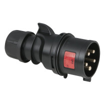 CEE 32 A/400 V 5-pin Plug male Nero - IP44