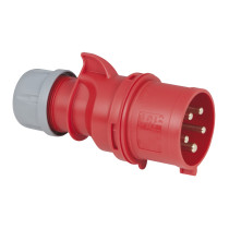 CEE 32 A/400 V 5-pin Plug male Rosso - IP44