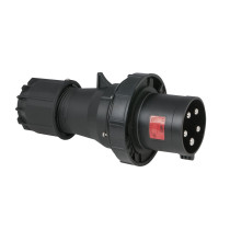 CEE 125 A/400 V 5-pin Plug male Nero - IP67