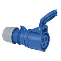 CEE 16 A/240 V - 3P Plug female Blu - IP44