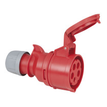 CEE 16 A/400 V 5-pin Plug female Rosso - IP44